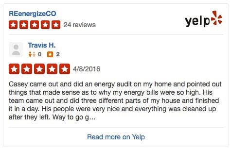 Yelp Reviews REenergizeCO