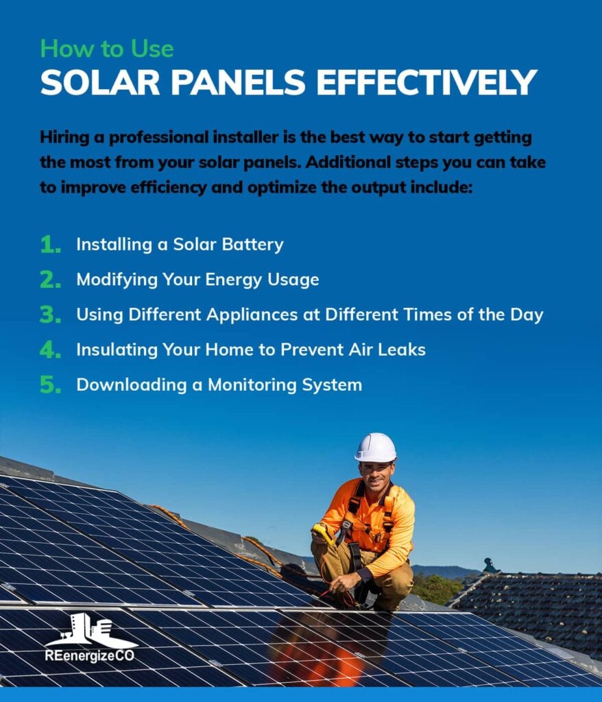 How to use solar panels effectively | REenergizeCO